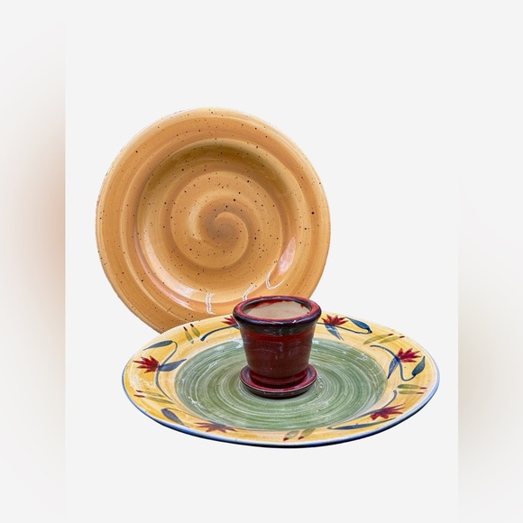 Set Of 3 Elizabeth Pattern By Pier 1 Dinner Plates. - Picture 7 of 13